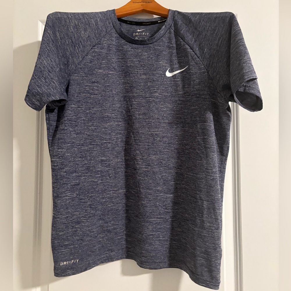 Nike Men's Heathered Navy Dri-FIT Tee